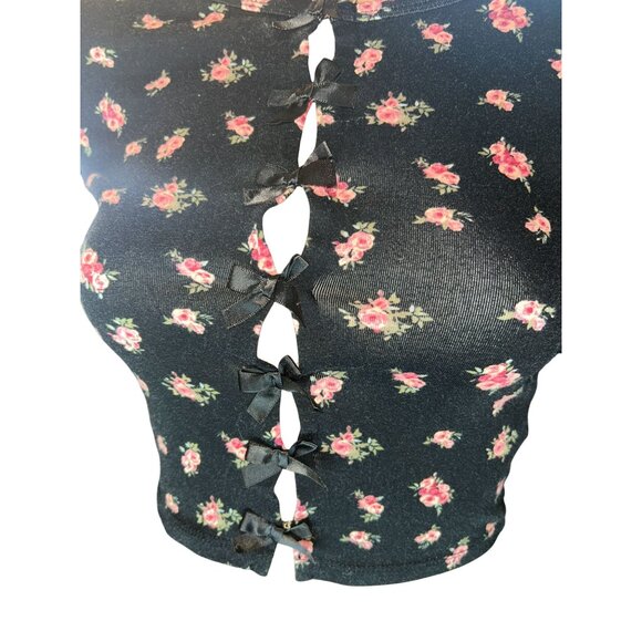 Sugar Moon Womens Long Sleeve Knit Cardigan Size S Floral Coquette - Picture 7 of 7